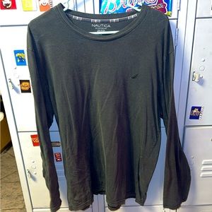 Black Nautica Long Sleeve Short Large